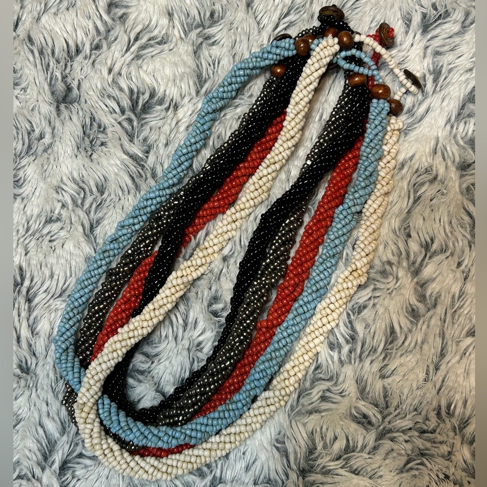Torsade Seed Bead Necklaces